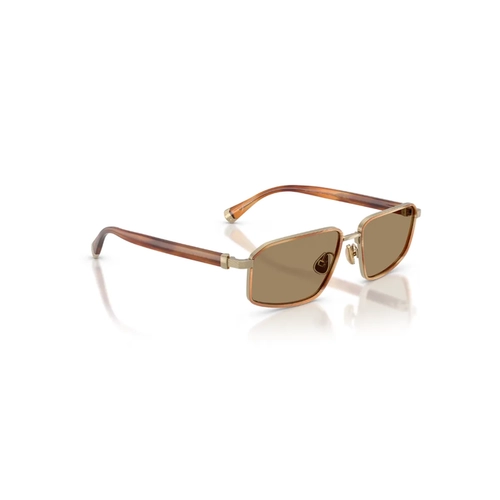 Óculos de Sol Brunello Cucinelli Jarama 0BC2009ST 50025358 Titânio Marrom Mesclado com lentes na cor Marrom