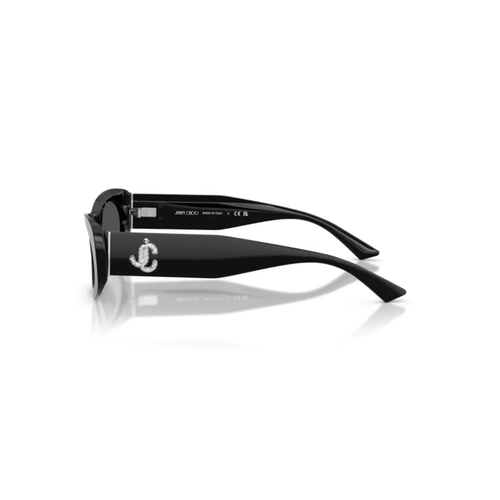Óculos de Sol Jimmy Choo 0JC5038BU 50008754 Acetato Preto com lentes na cor Cinza Escuro