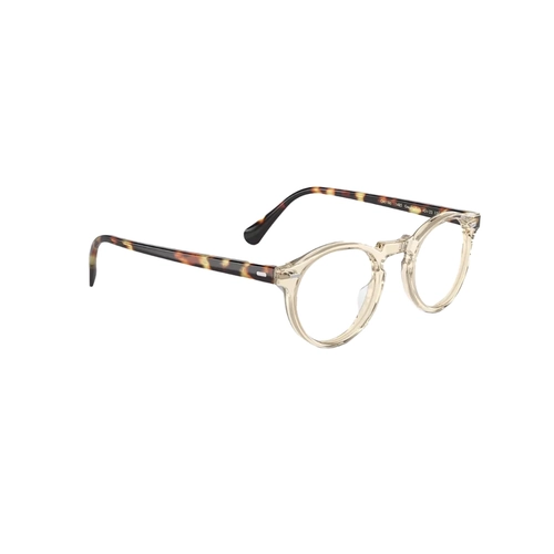 Óculos de Grau Oliver Peoples Gregory Peck 0OV5186 1485 50 Acetato Transparente com Marrom Mesclado