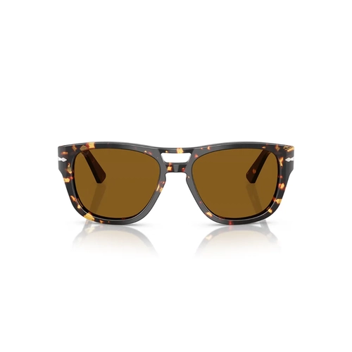 Óculos de Sol Persol 0PO3366S 985/3358 Acetato Marrom Mesclado com lentes na cor Marrom