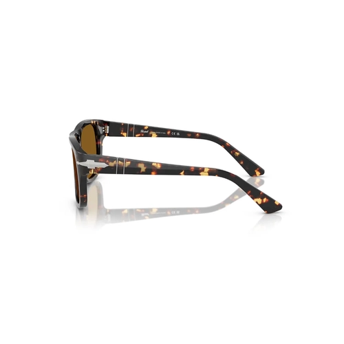 Óculos de Sol Persol 0PO3366S 985/3358 Acetato Marrom Mesclado com lentes na cor Marrom