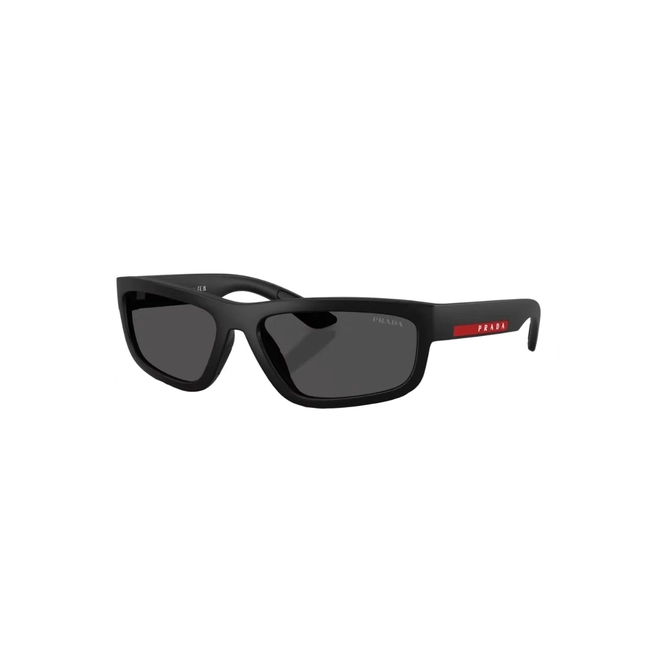 Óculos de Sol Prada Linea Rossa 0PS 05ZS DG006F59 Acetato Preto com lentes na cor Cinza Escuro 1