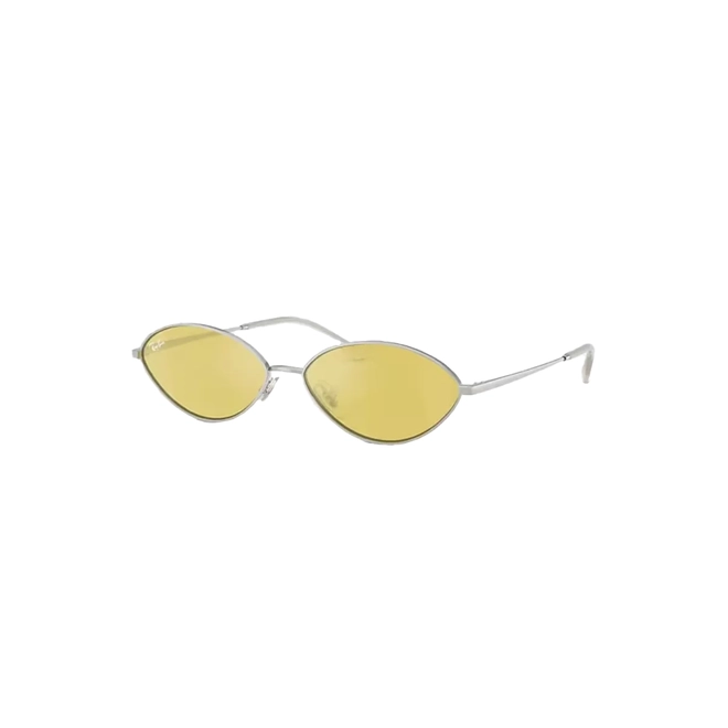 Óculos de Sol Ray-Ban Kai 0RB3757 003/6D56 Metal Prata com lentes na cor Amarelo 1