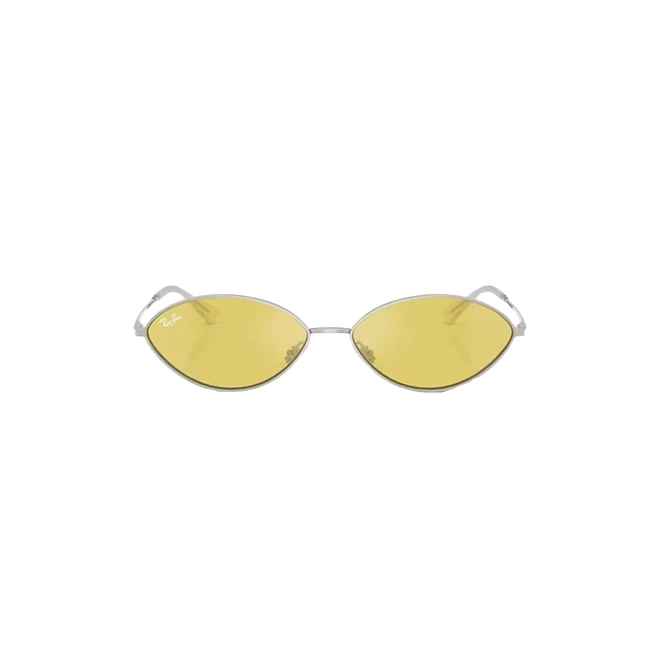 Óculos de Sol Ray-Ban Kai 0RB3757 003/6D56 Metal Prata com lentes na cor Amarelo 2