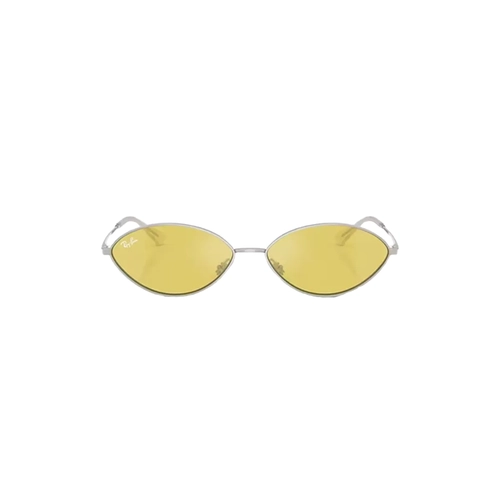 Óculos de Sol Ray-Ban Kai 0RB3757 003/6D56 Metal Prata com lentes na cor Amarelo