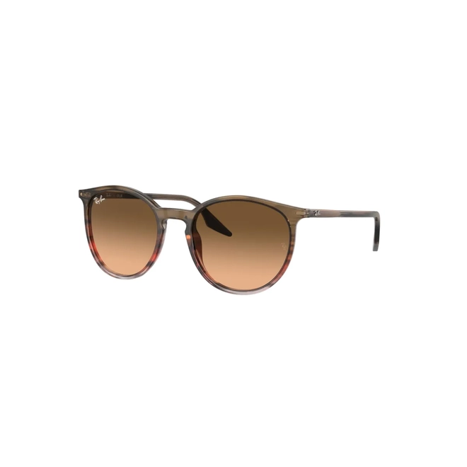 Óculos de Sol Ray-Ban 0RB2204 13953B54 Acetato Vermelho e Marrom Mesclado com lentes na cor Marrom Degradê 1