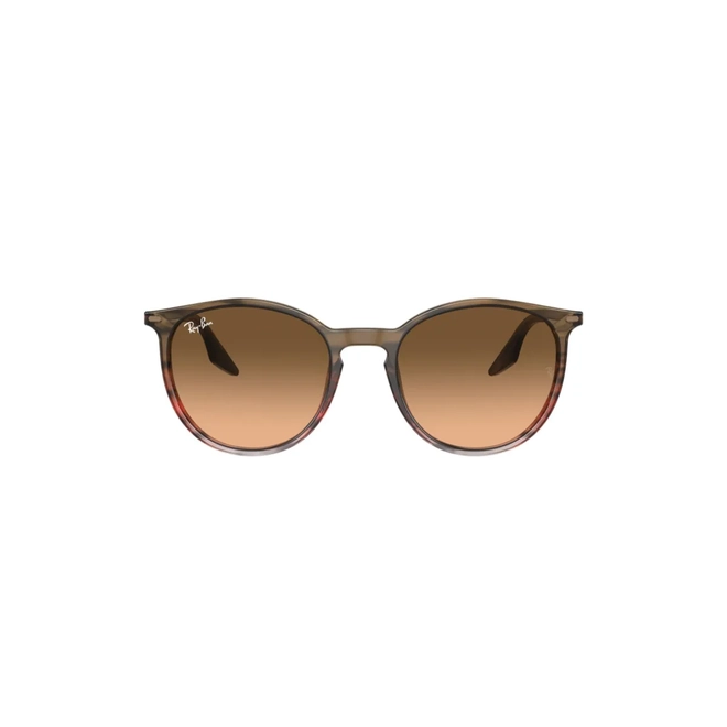 Óculos de Sol Ray-Ban 0RB2204 13953B54 Acetato Vermelho e Marrom Mesclado com lentes na cor Marrom Degradê 2