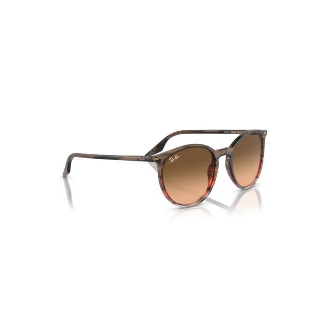 Óculos de Sol Ray-Ban 0RB2204 13953B54 Acetato Vermelho e Marrom Mesclado com lentes na cor Marrom Degradê 3