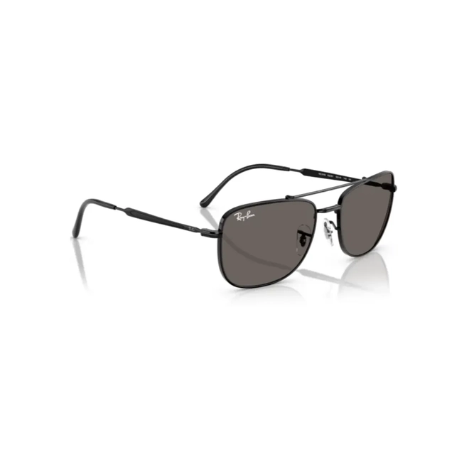 Óculos de Sol Ray-Ban 0RB3755 002/B162 Metal Preto com lentes na cor Cinza 3