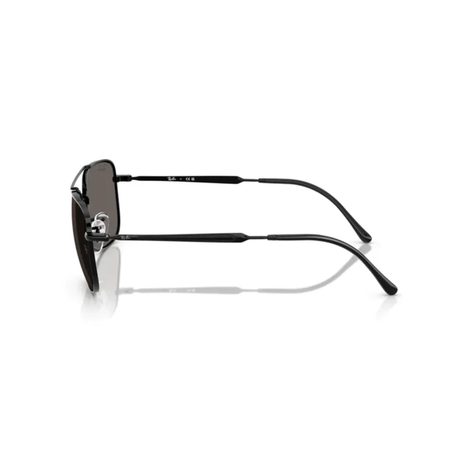Óculos de Sol Ray-Ban 0RB3755 002/B162 Metal Preto com lentes na cor Cinza 4