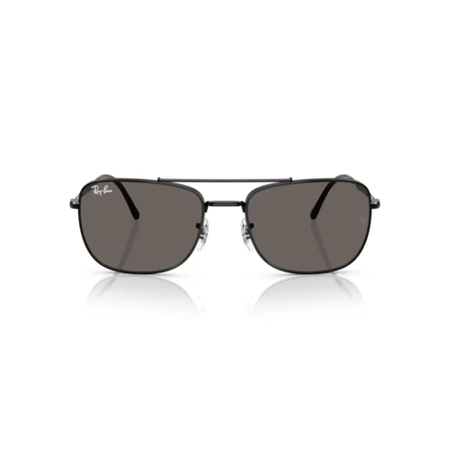 Óculos de Sol Ray-Ban 0RB3755 002/B162 Metal Preto com lentes na cor Cinza