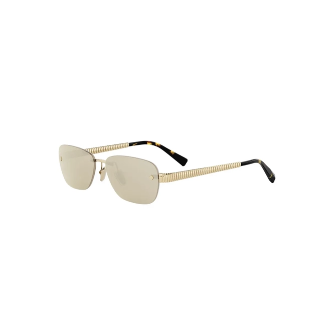 Óculos de Sol Bvlgari BV40057U_5532G Metal Dourado com lentes na cor Marrom Espelhado 1