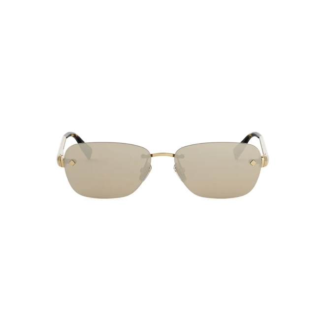 Óculos de Sol Bvlgari BV40057U_5532G Metal Dourado com lentes na cor Marrom Espelhado 2