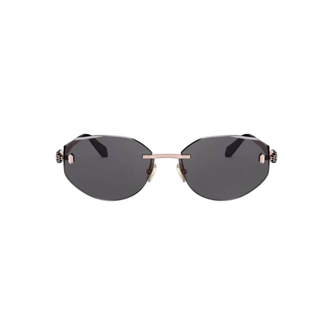Óculos de Sol Bvlgari BV40059U_5828A Metal Dourado com lentes na cor Cinza 2