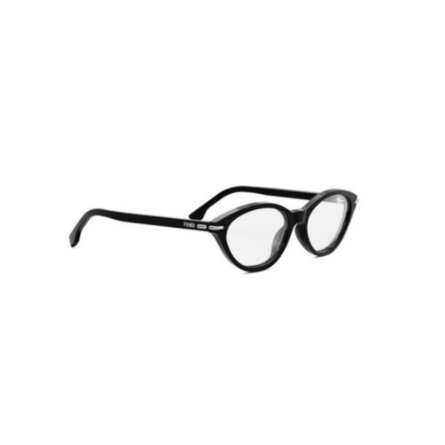 Óculos de Grau Fendi Selleria FE50126I_53001 Acetato Preto