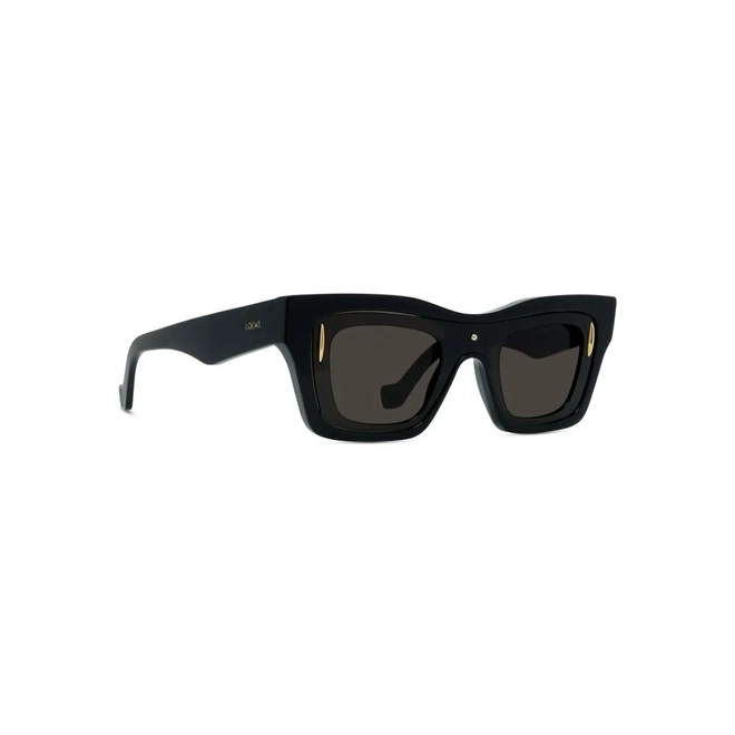 Óculos de Sol Loewe LW40169I_5401E Acetato Preto com lentes na cor Marrom 3