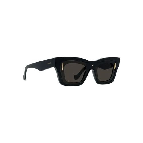 Óculos de Sol Loewe LW40169I_5401E Acetato Preto com lentes na cor Marrom
