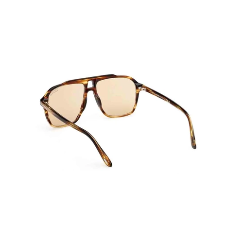 Óculos de Sol Tom Ford FT1209_5656E Acetato Marrom Mesclado com lentes na cor Marrom Fotocromático