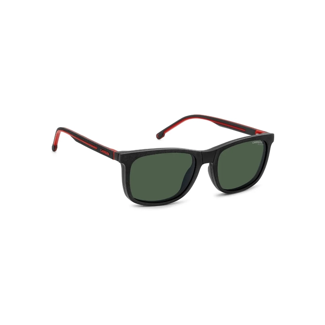 Óculos de Grau Carrera CA 8918/C BLX 5418 Poliamida Preto e Vermelho com Clip-On na cor Verde 3