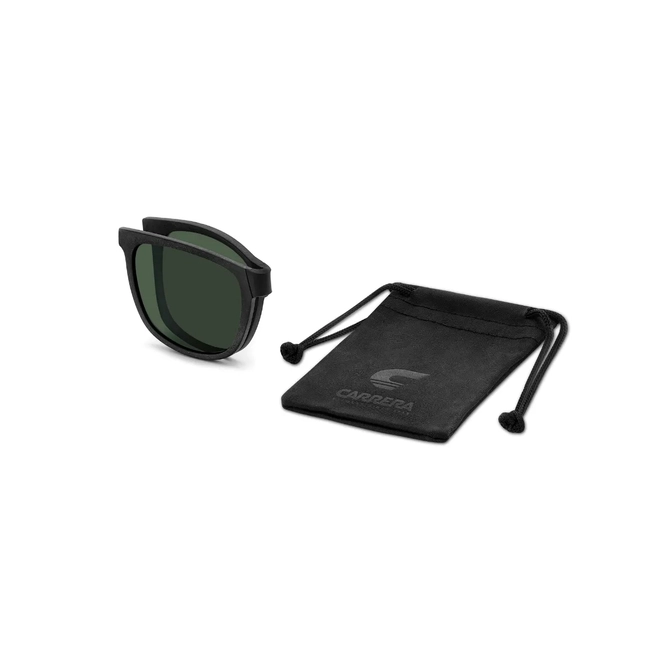 Óculos de Grau Carrera CA 8918/C BLX 5418 Poliamida Preto e Vermelho com Clip-On na cor Verde 5