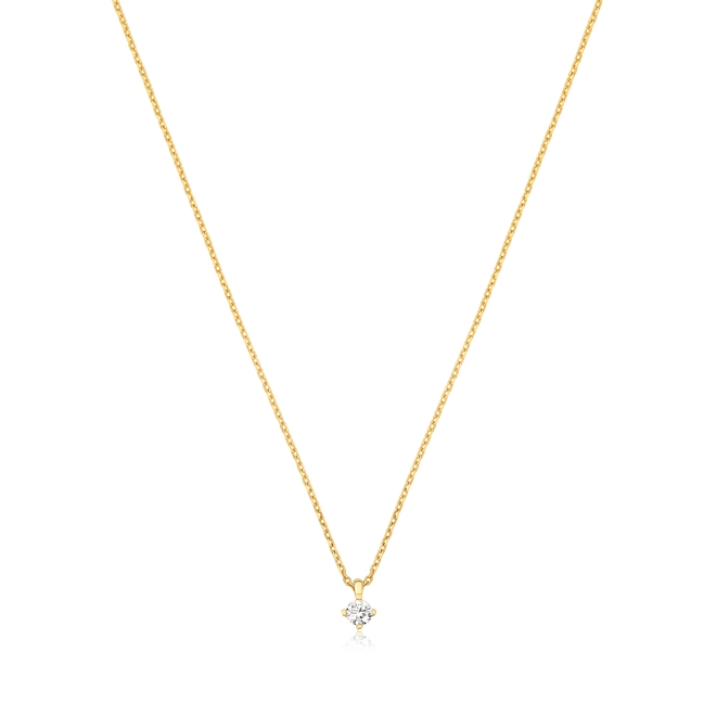 Gargantilha Infinity Diamonds 1 ouro 18k ponto de luz de 10pts de Diamantes 1