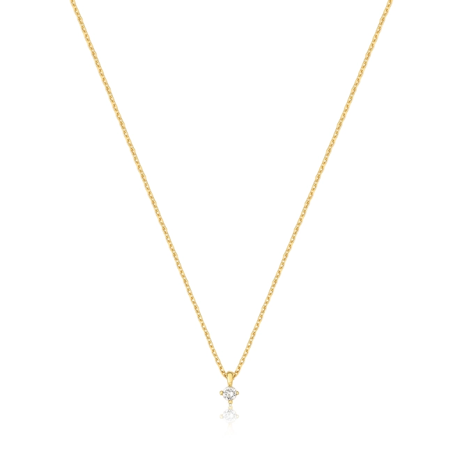 Gargantilha Infinity Diamonds 1 ouro 18k ponto de Luz 5pts de Diamantes 1