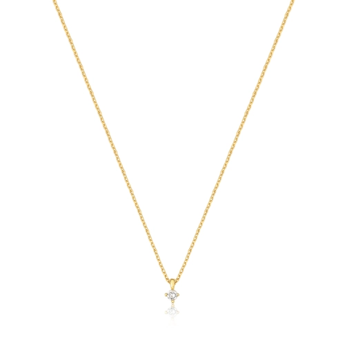 Gargantilha Infinity Diamonds 1 ouro 18k ponto de Luz 5pts de Diamantes