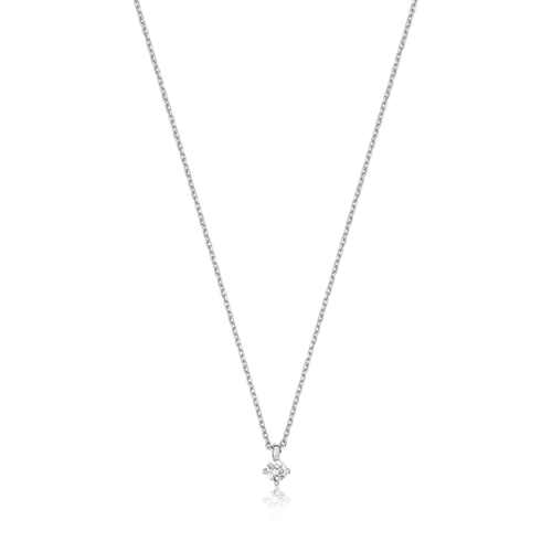 Gargantilha Infinity Diamonds 1 ouro branco 18k ponto de Luz 10pts de Diamantes