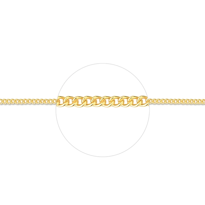 Corrente For me elo Groumet prata 925 banho dourado 45CM 3