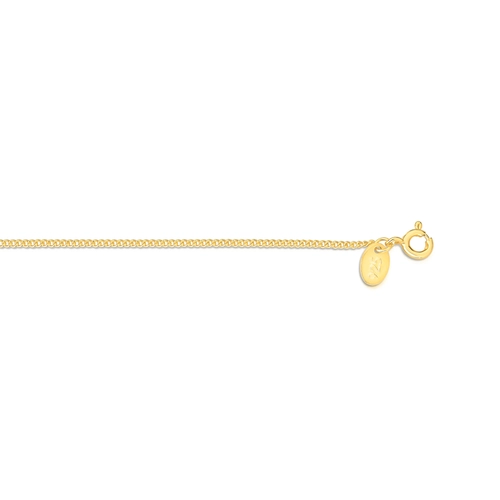 Corrente For me elo Groumet prata 925 banho dourado 45CM