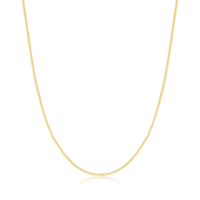 Corrente For me elo Cadeado prata 925 banho dourado 45CM 1