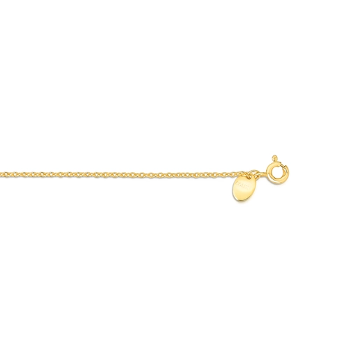 Corrente For me elo Cadeado prata 925 banho dourado 45CM