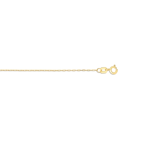 Corrente elo Cadeado ouro 18k elo longo polida 40CM