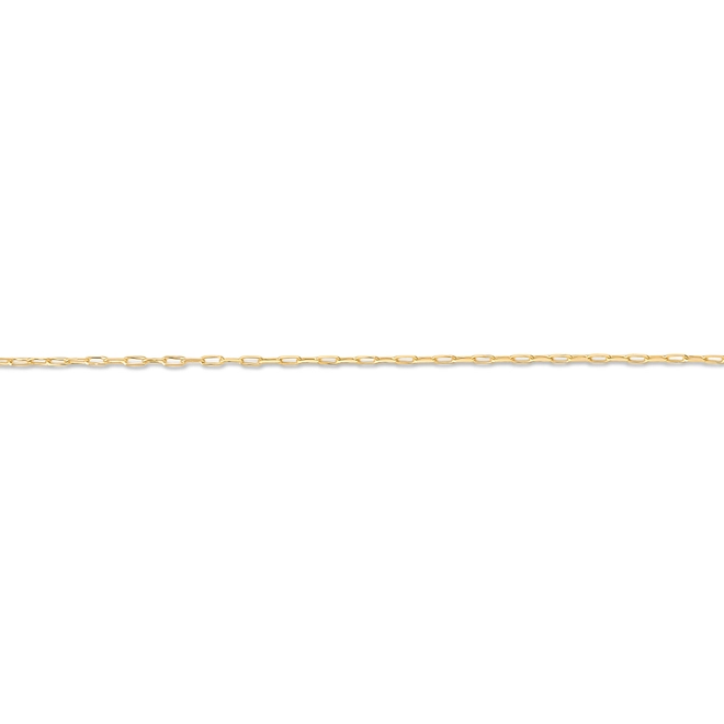 Corrente elo Cadeado longo ouro 18k polida 45CM 2