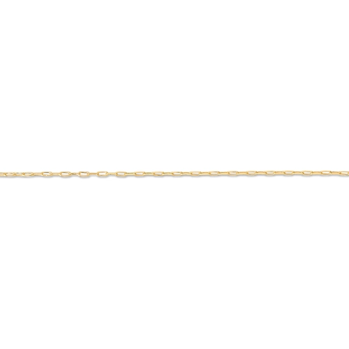 Corrente elo Cadeado longo ouro 18k polida 45CM