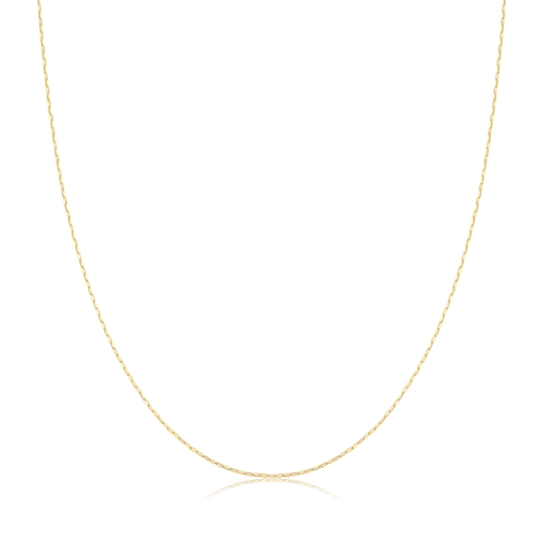 Corrente elo Cadeado longo ouro 18k polida 45CM