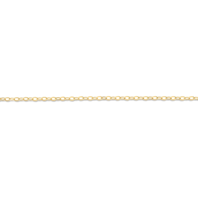Corrente elo Cadeado curto ouro 18k polida 45CM 2