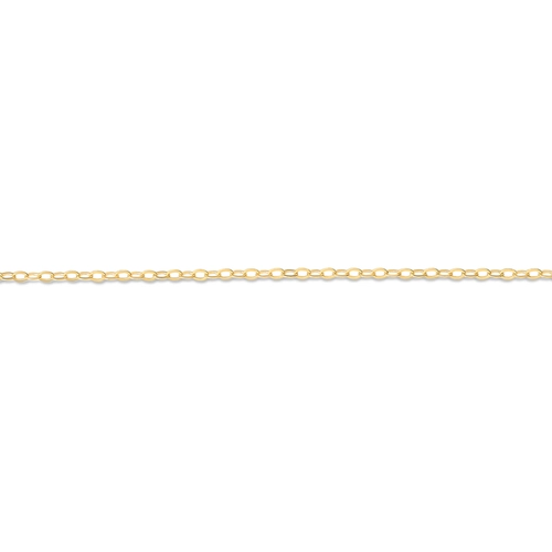 Corrente elo Cadeado curto ouro 18k polida 45CM