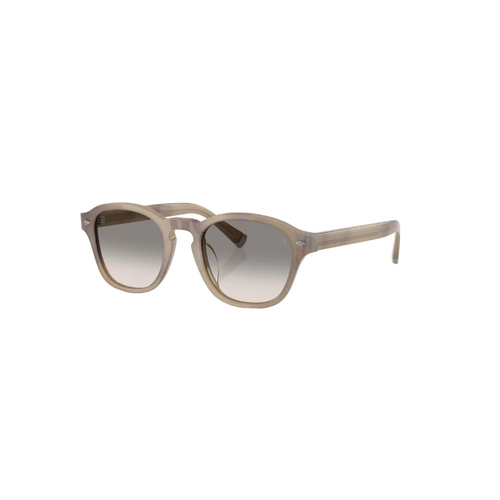 Óculos de Sol Brunello Cucinelli 0BC4006S 10093250 Acetato Bege com lentes na cor Cinza Degradê