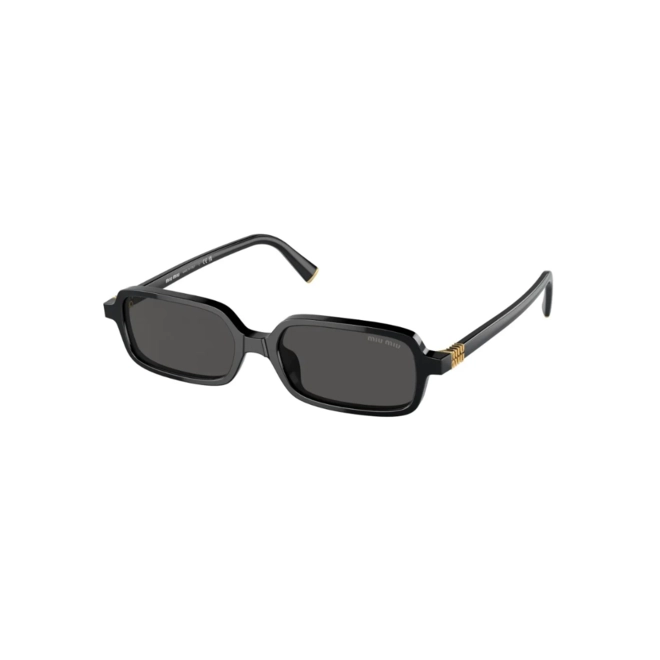 Óculos de Sol Miu Miu 0MU 11ZS 16K5S051 Acetato Preto com lentes na cor Cinza 1