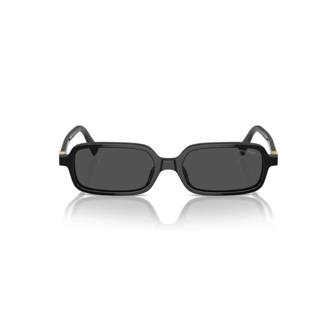 Óculos de Sol Miu Miu 0MU 11ZS 16K5S051 Acetato Preto com lentes na cor Cinza 2