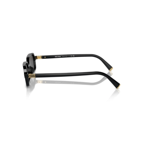 Óculos de Sol Miu Miu 0MU 11ZS 16K5S051 Acetato Preto com lentes na cor Cinza