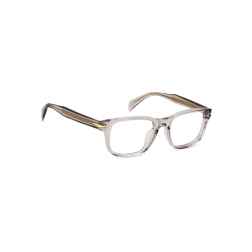 Óculos de Grau David Beckham DB 7141/F KB7 5119 R Acetato Cinza Transparente