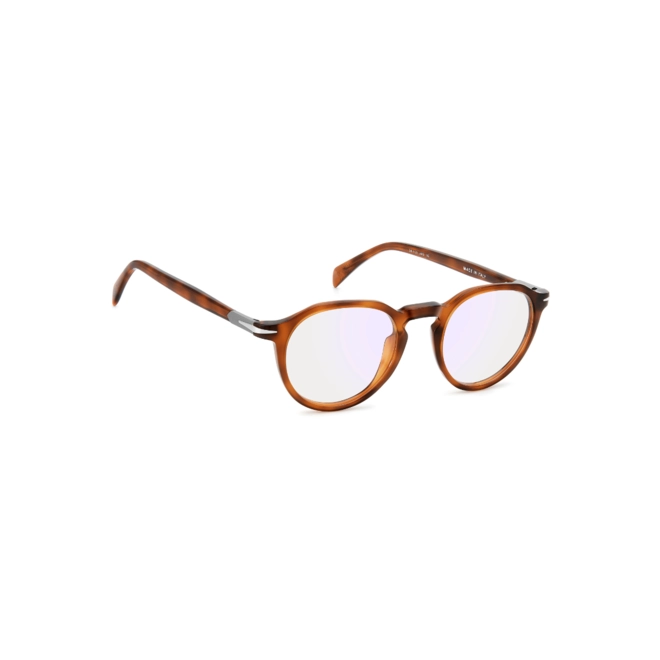 Óculos de Grau David Beckham DB 1180 WR9 4721 R Acetato Marrom Mesclado com lentes de Bloqueio Azul 3
