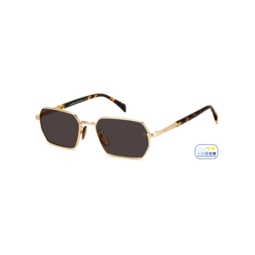 Óculos de Sol David Beckham DB 1174/S J5G 553O S Metal Dourado com lentes na cor Nude Fotocromático