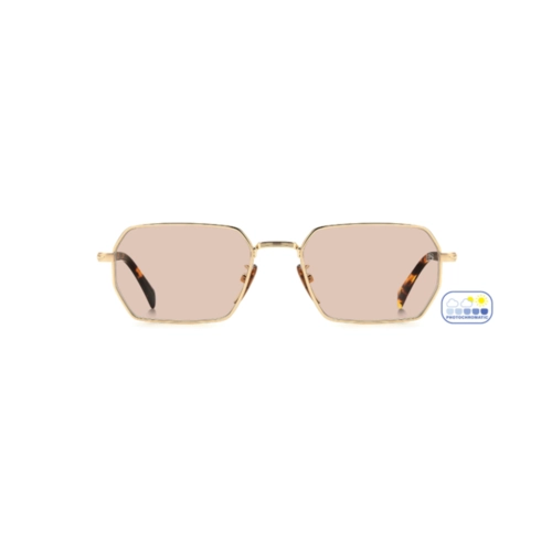 Óculos de Sol David Beckham DB 1174/S J5G 553O S Metal Dourado com lentes na cor Nude Fotocromático