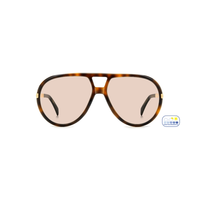 Óculos de Sol David Beckham DB 99/VOYAGER 2IK 613O S Acetato Marrom Mesclado com lentes na cor Nude Fotocromático 3