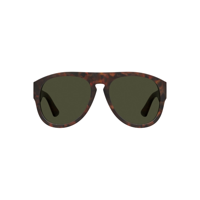 Óculos de Sol Moschino MOS176/S 086 58QT S Acetato Marrom Mesclado com lentes na cor Verde 2