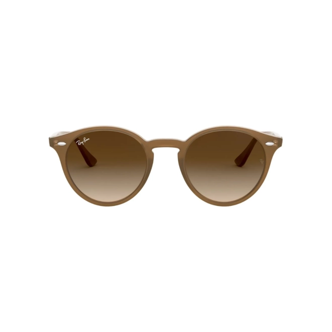 Óculos de Sol Ray-Ban 0RB2180 61661349 Acetato Marrom Claro com lentes na cor Marrom Degradê 2