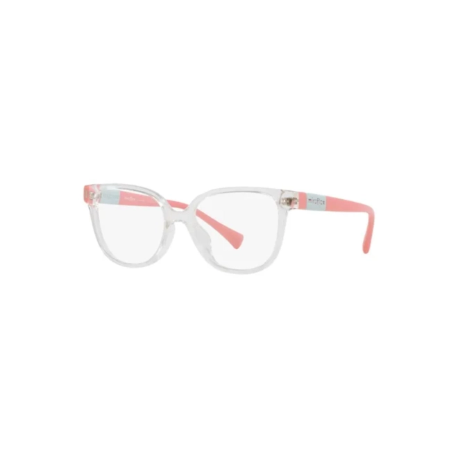 Óculos de Grau Miraflex Infantil 0MF4023 M551 50 Acetato Transparente e Rosa 1